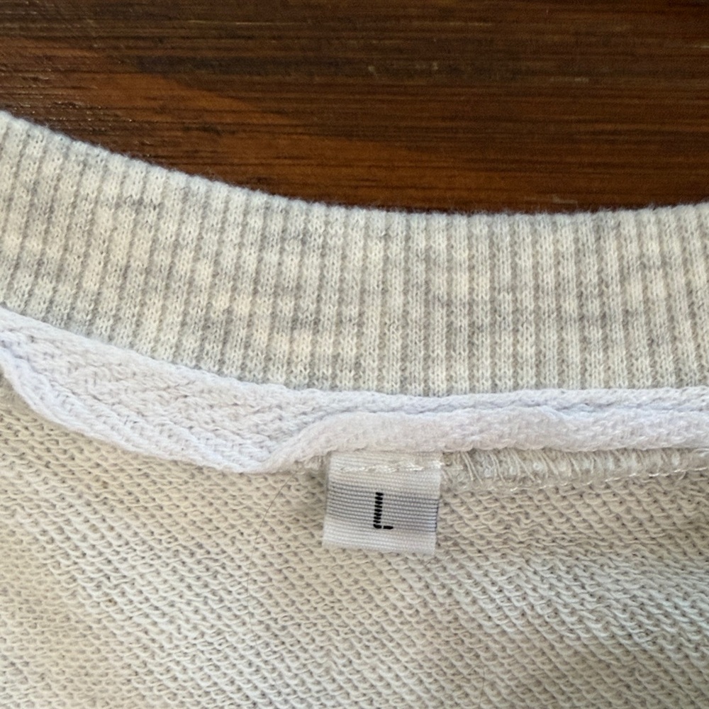 Boxy Short Sleeve Tee in Light Heather Cream - Picture 7 of 7